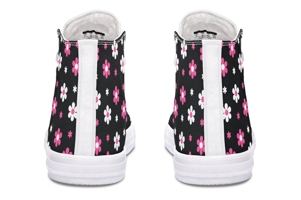 Pink and Black Flowers