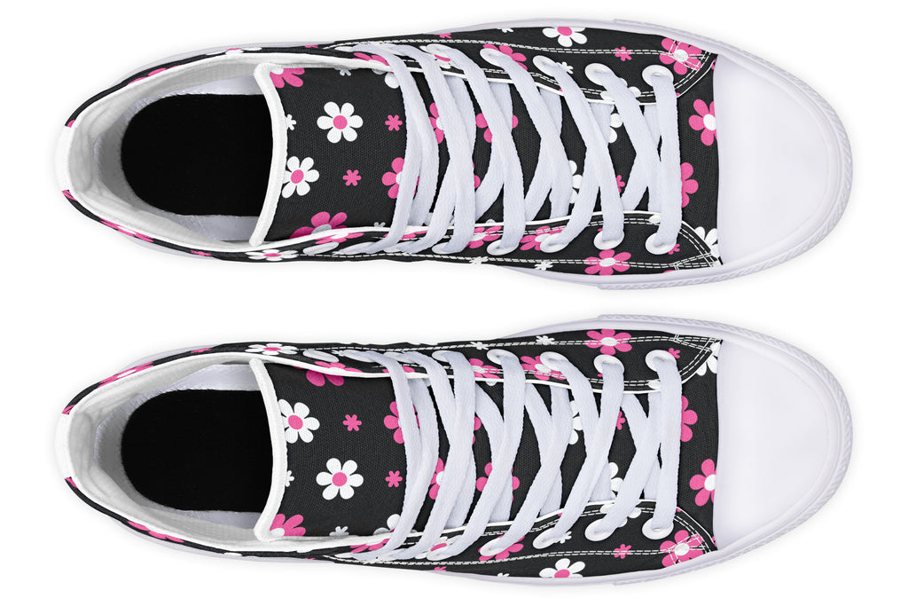 Pink and Black Flowers