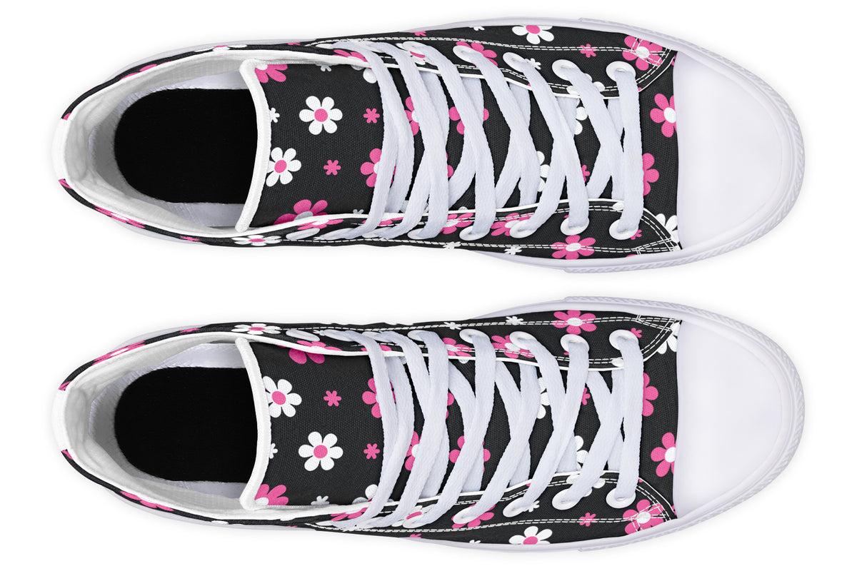 Pink and Black Flowers