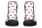 Ribbon Red on White