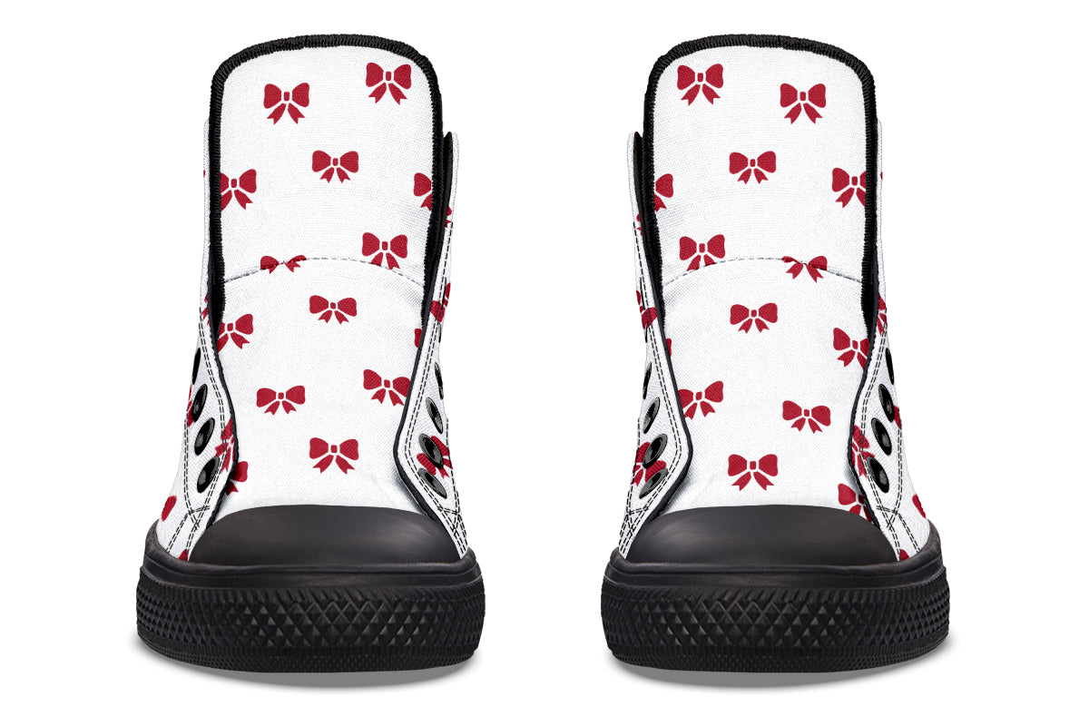 Ribbon Red on White