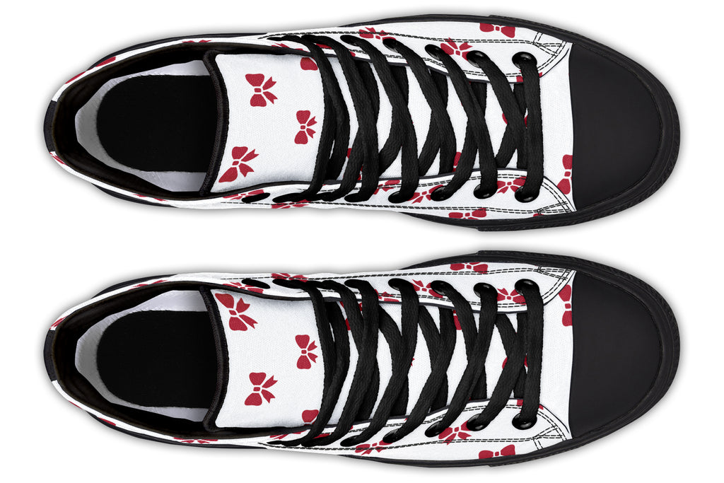 Ribbon Red on White
