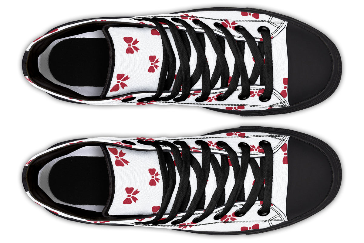 Ribbon Red on White
