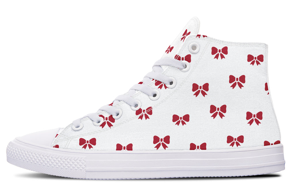 Ribbon Red on White