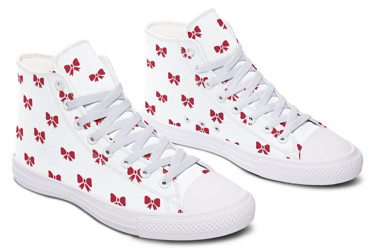 Ribbon Red on White