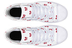 Ribbon Red on White