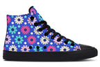 Royal Blue Retro Daisies