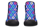 Royal Blue Retro Daisies