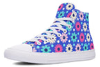 Royal Blue Retro Daisies
