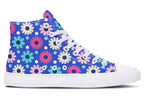 Royal Blue Retro Daisies