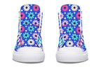 Royal Blue Retro Daisies