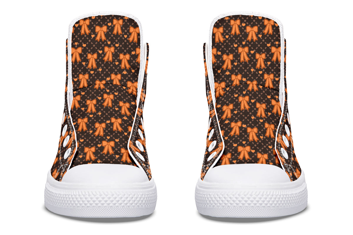 Tangerine Bows on Cocoa