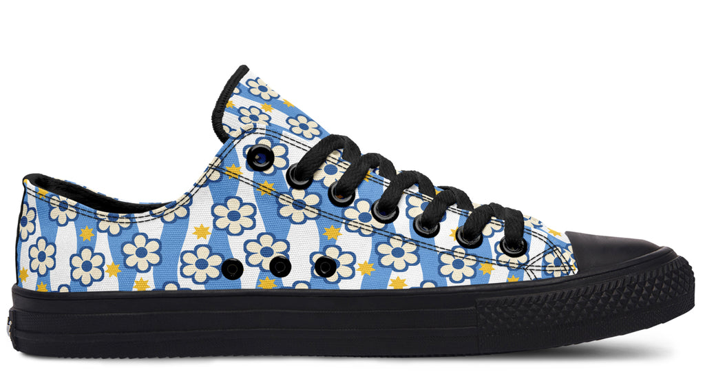Blue Daisy Stripe