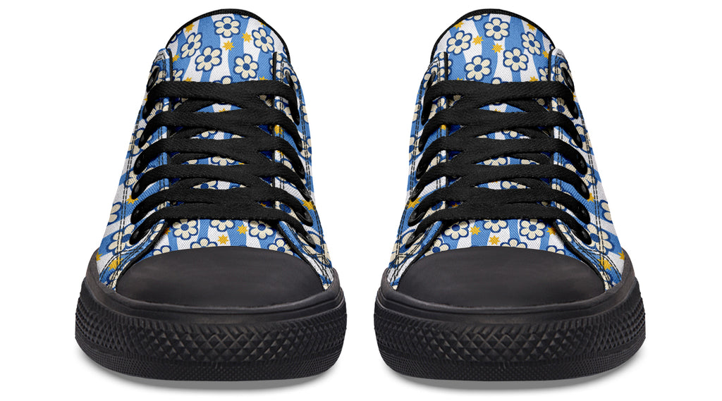 Blue Daisy Stripe