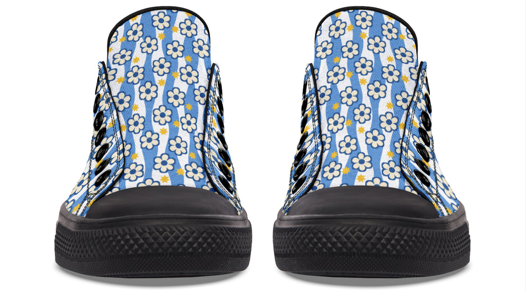 Blue Daisy Stripe
