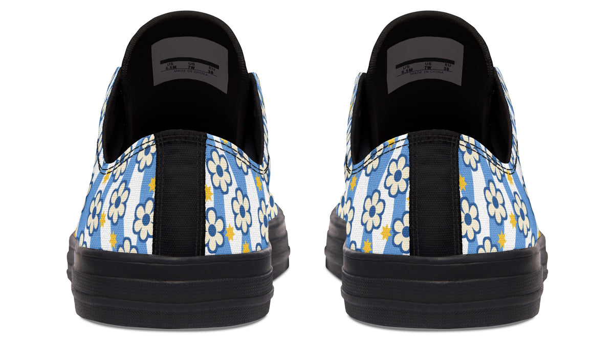 Blue Daisy Stripe