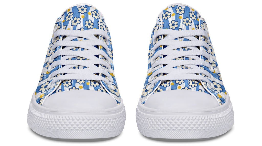 Blue Daisy Stripe