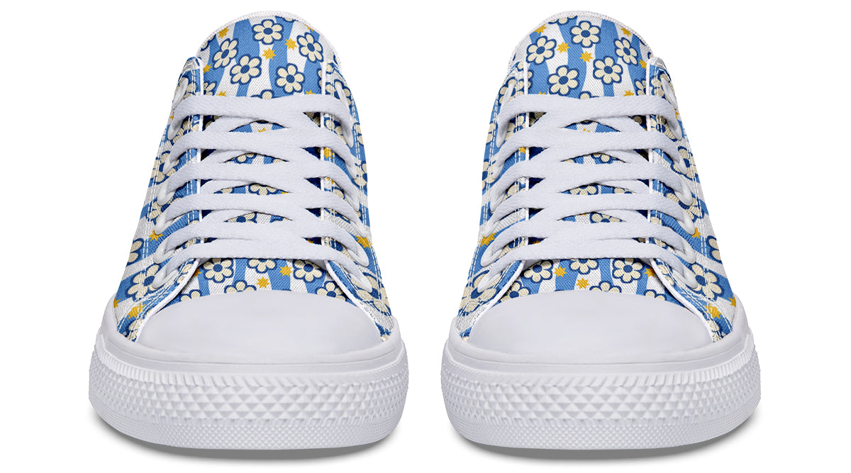 Blue Daisy Stripe