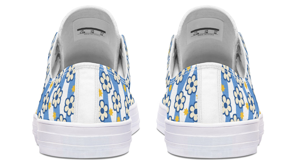 Blue Daisy Stripe