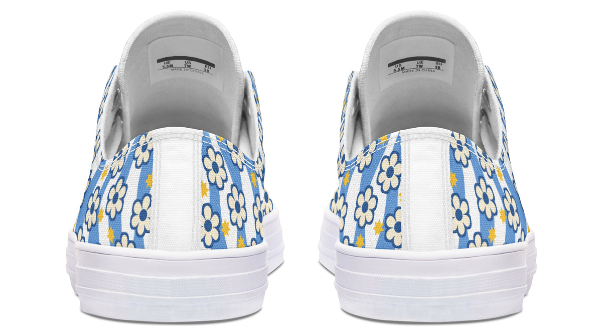 Blue Daisy Stripe
