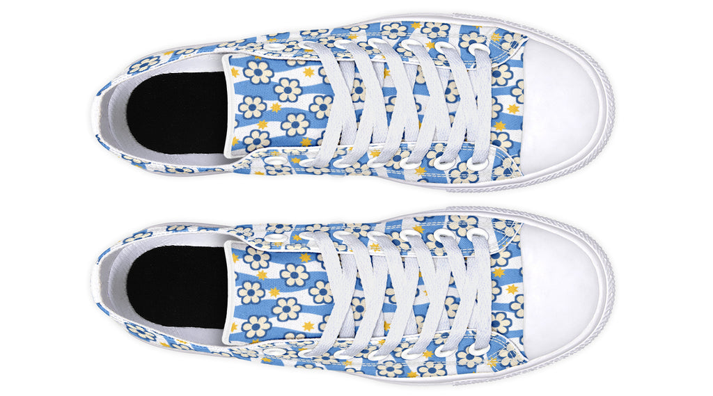 Blue Daisy Stripe