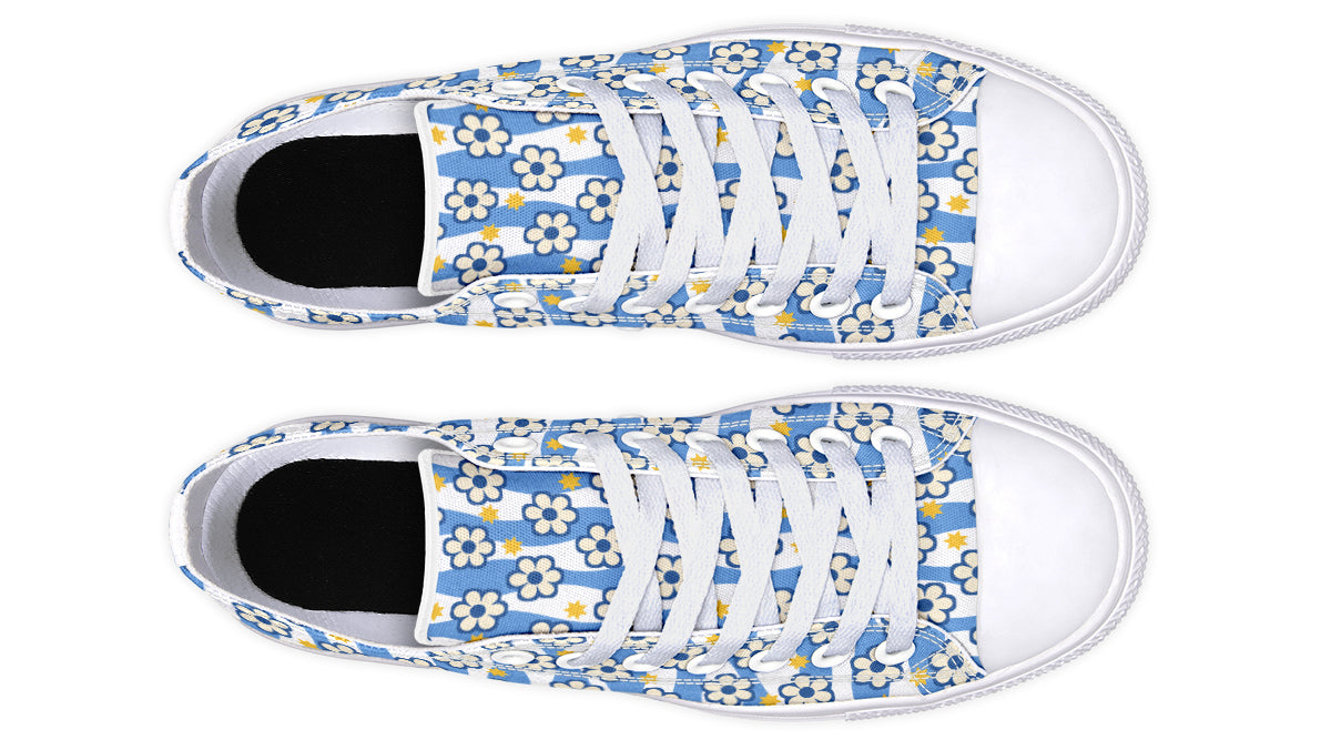 Blue Daisy Stripe