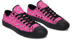 Cream Bows on Hot Pink