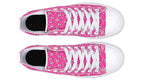 Cream Bows on Hot Pink