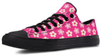 Cream Flowers on Hot Pink