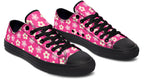 Cream Flowers on Hot Pink