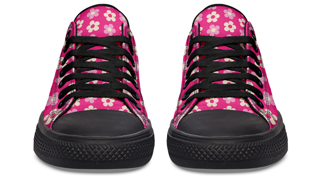 Cream Flowers on Hot Pink