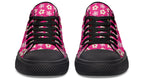 Cream Flowers on Hot Pink