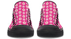 Cream Flowers on Hot Pink