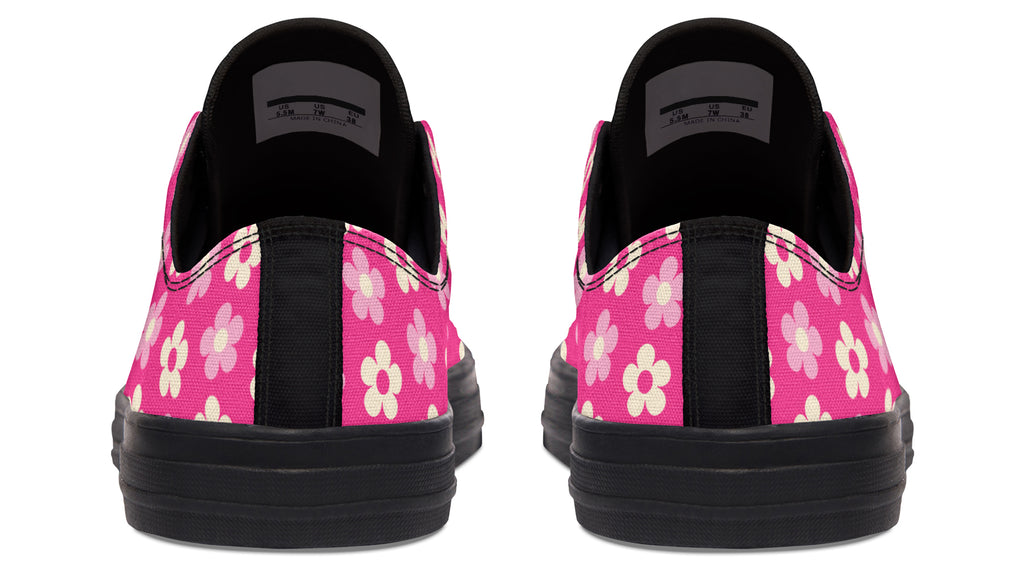 Cream Flowers on Hot Pink