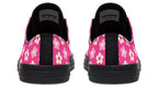Cream Flowers on Hot Pink