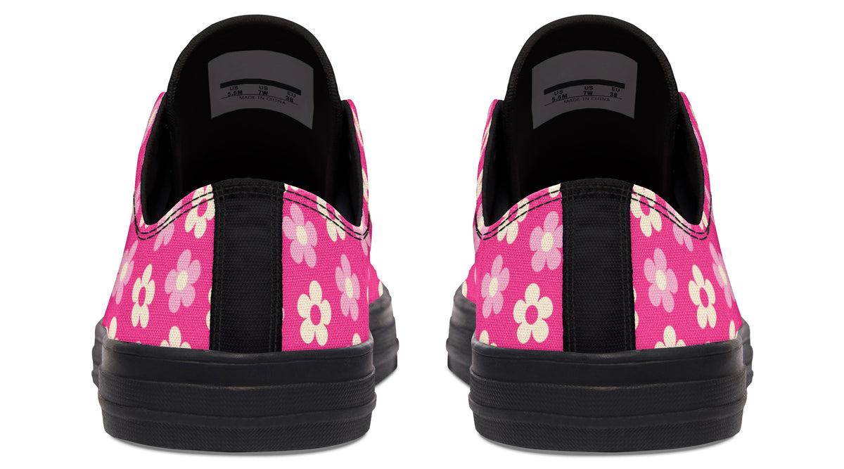 Cream Flowers on Hot Pink