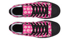 Cream Flowers on Hot Pink