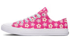 Cream Flowers on Hot Pink