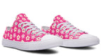 Cream Flowers on Hot Pink