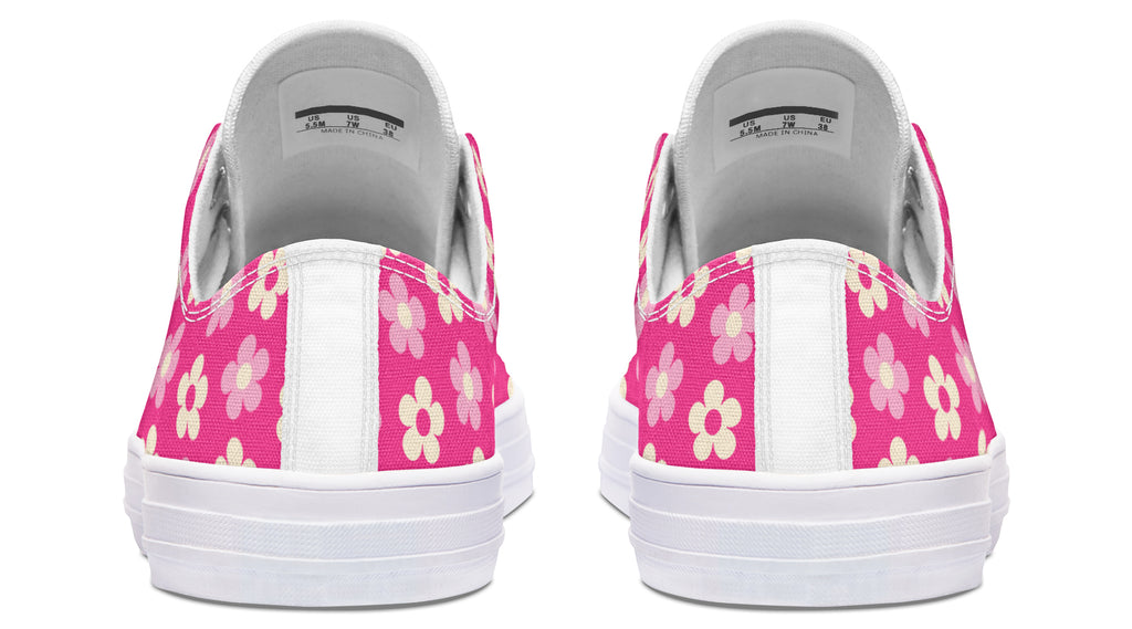 Cream Flowers on Hot Pink