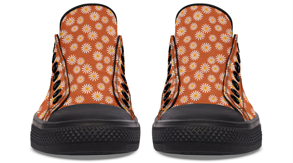 Daisies on Orange