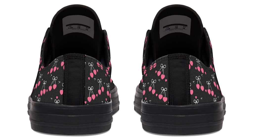 Heart Bows on Black