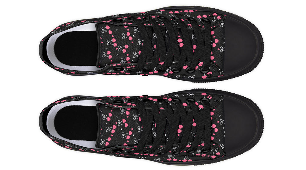 Heart Bows on Black