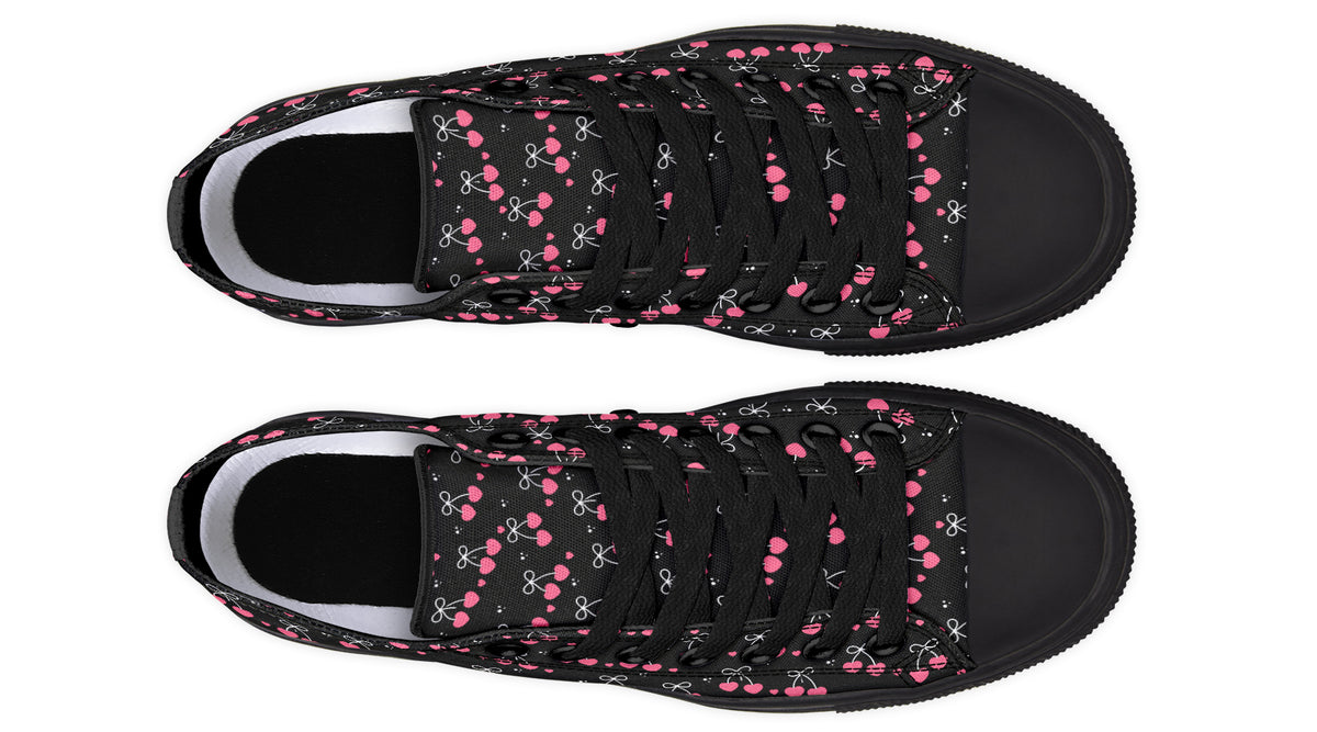 Heart Bows on Black