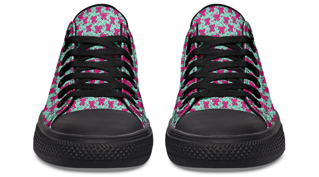 Hot Pink Bows on Mint