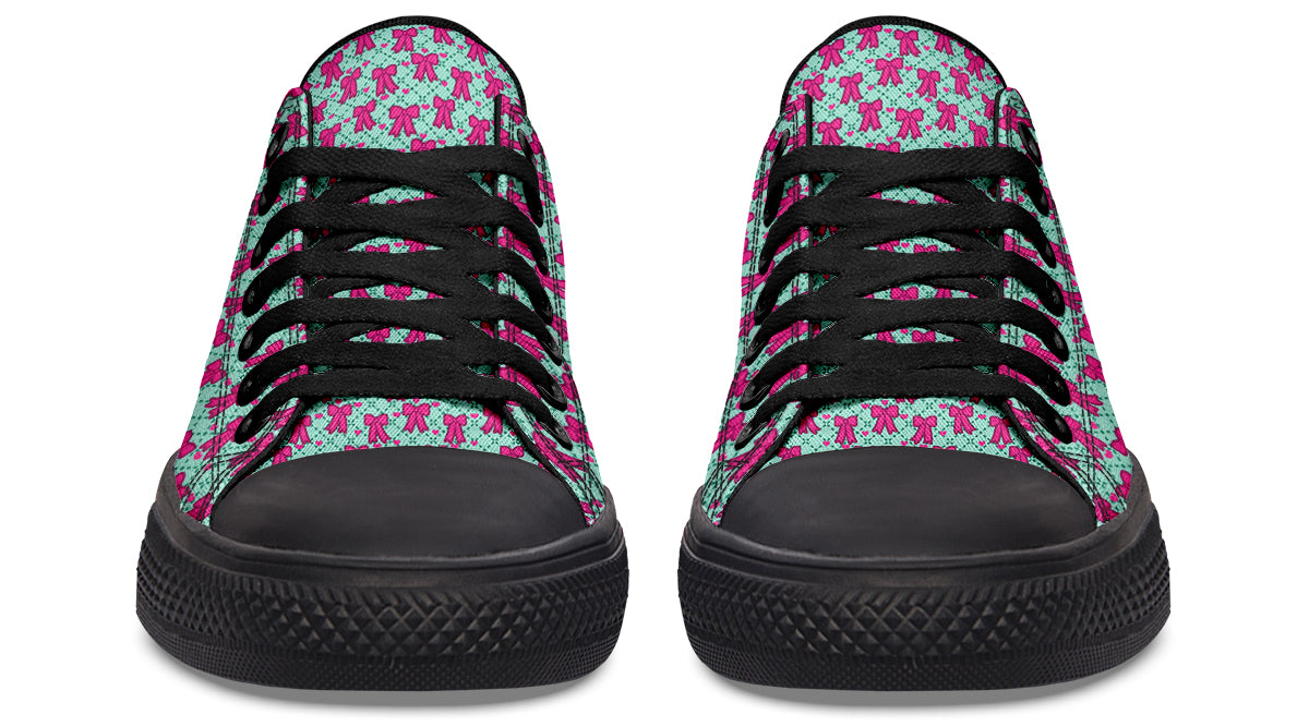 Hot Pink Bows on Mint