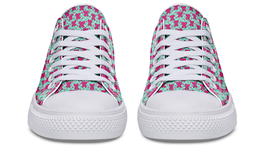 Hot Pink Bows on Mint