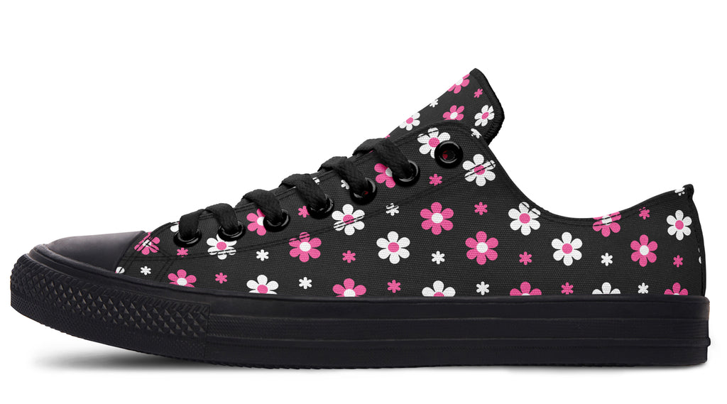 Pink and Black Flowers