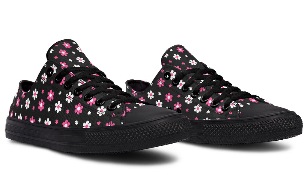 Pink and Black Flowers