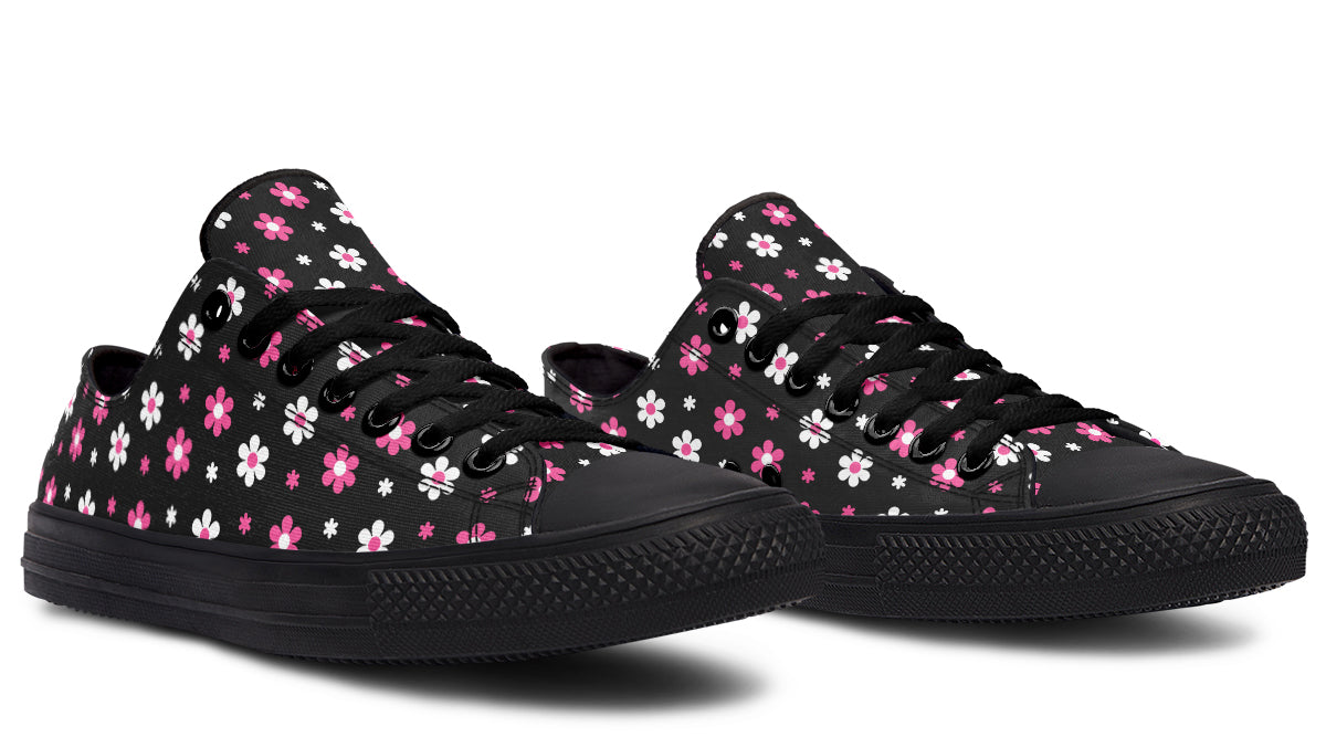 Pink and Black Flowers